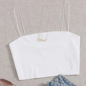 SHEIN white crop cami top